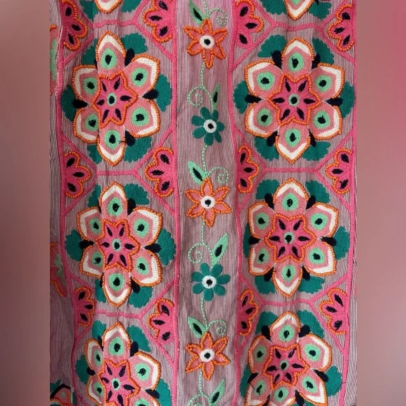 NWT Anthropologie Embroidered Mini Dress - Picture 4 of 6